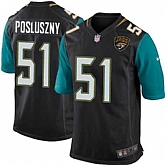 Nike Men & Women & Youth Jaguars #51 Posluszny Black Team Color Game Jersey,baseball caps,new era cap wholesale,wholesale hats